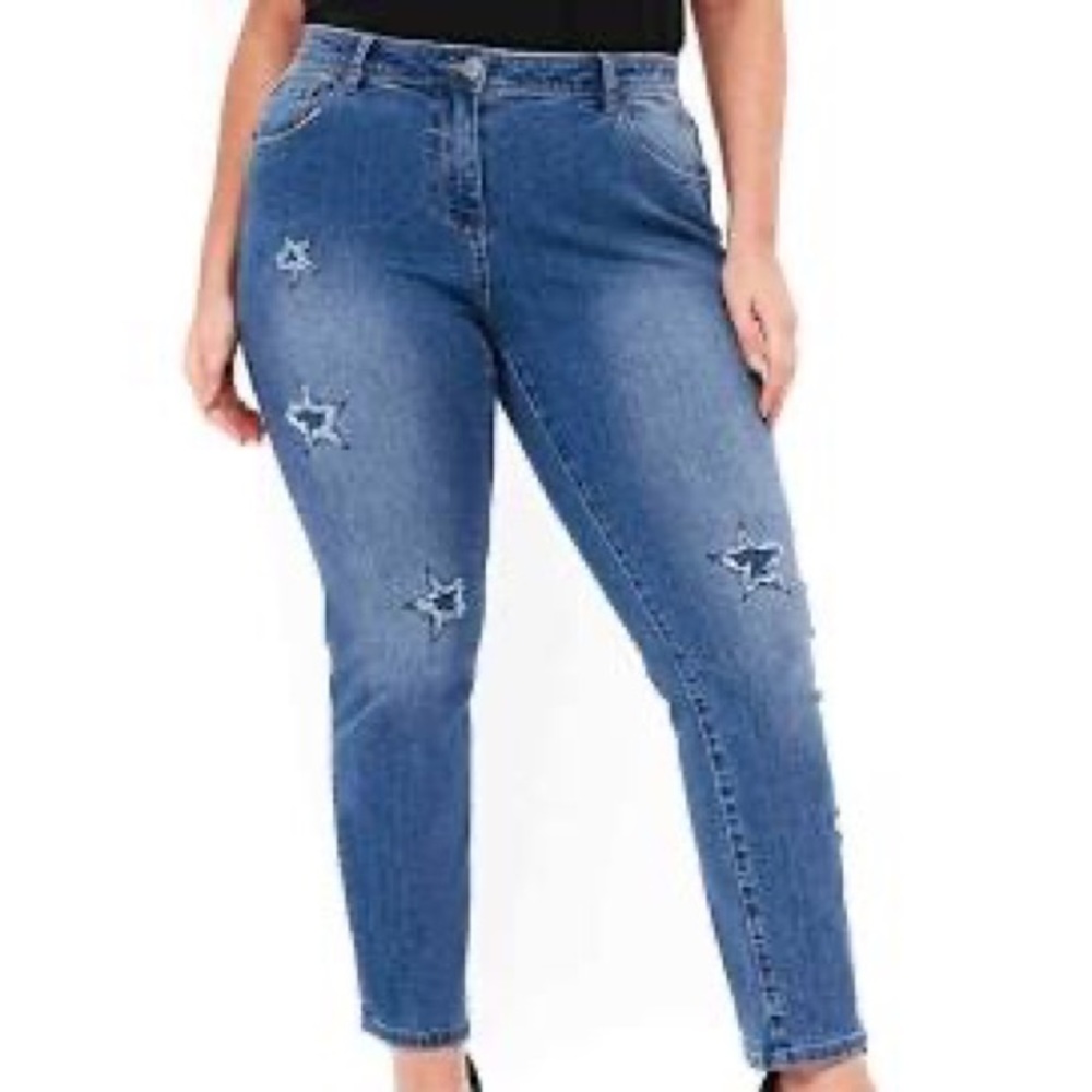 Evans Star Straight Leg Jeans